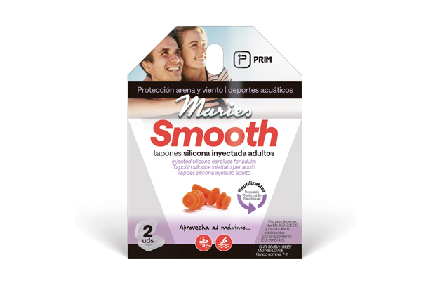 Alternative view of Tapones Smooth Silicona adultos - Agua-Viento