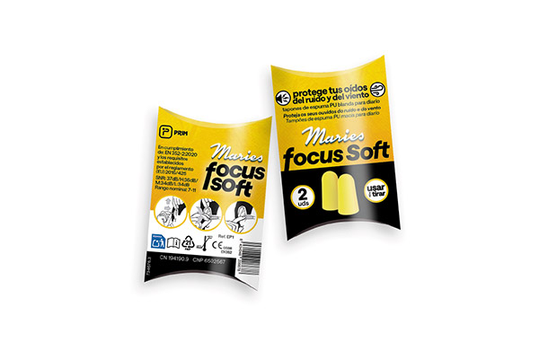 75 Tapones Focus Soft - Espuma - Ruido y viento