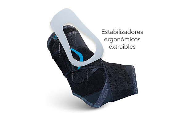 Alternative view of Tobillera con estabilizadores y vendaje "8" ATX820 Airtex