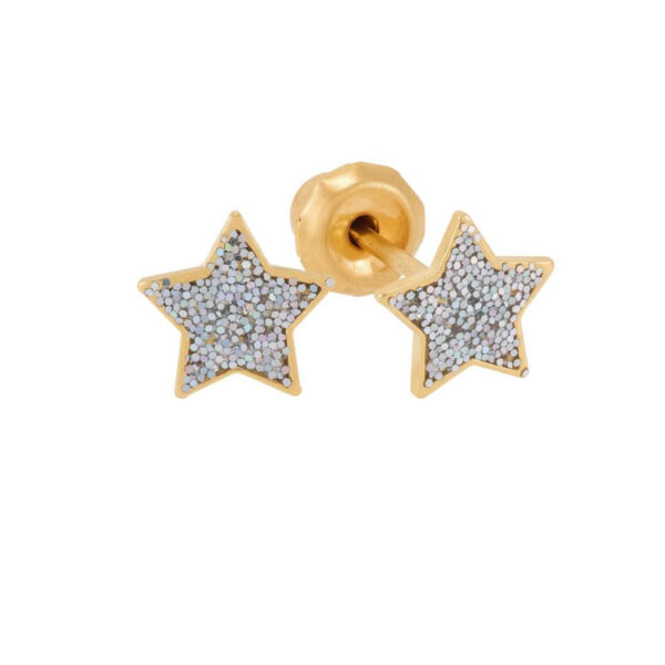 1267C Estrella purpurina plata 7mm