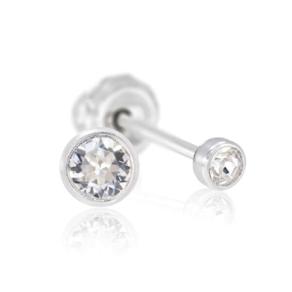 55C Solitario cristal natural 3mm